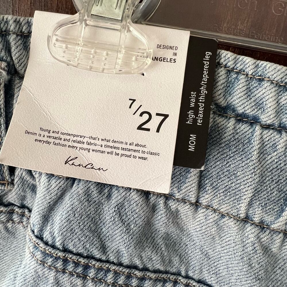 Kancan Bronte Ultra High Rise Paperbag Mom Jeans size 27 - Picture 7 of 11